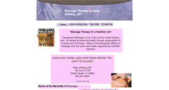 Desktop Screenshot of massagetherapybypatty.com